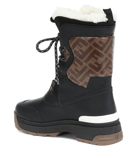 fendi leather snow boots|Fendi boots the real.